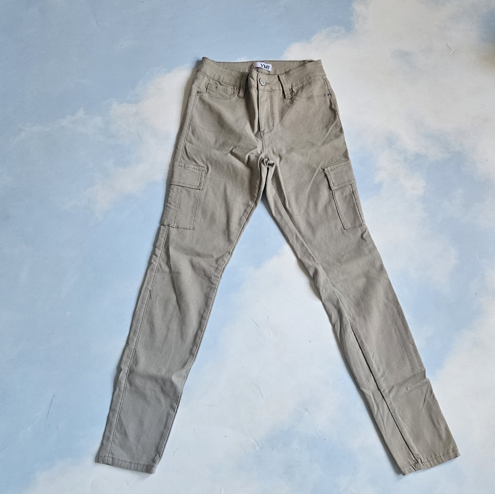 Women's Classic Jeans Skinny Beige Cargo Jeans Work Pants